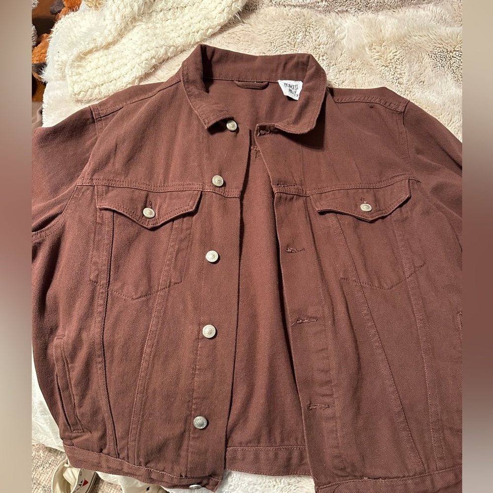 Princess Polly Brown Jean Jacket